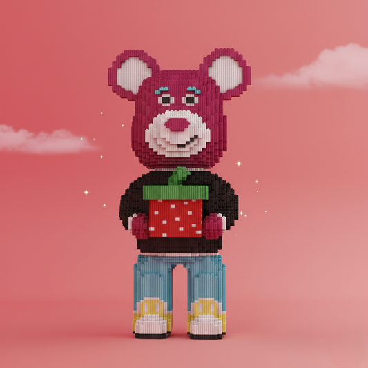 KlockoMiś™ Truskawka - XXL